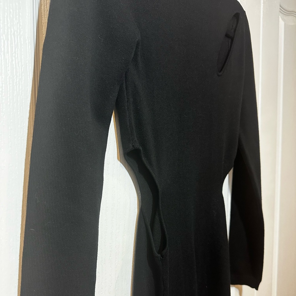 Lulu's Black Long Sleeve Sheath Dress with Cutout Details - Picture 7 of 16